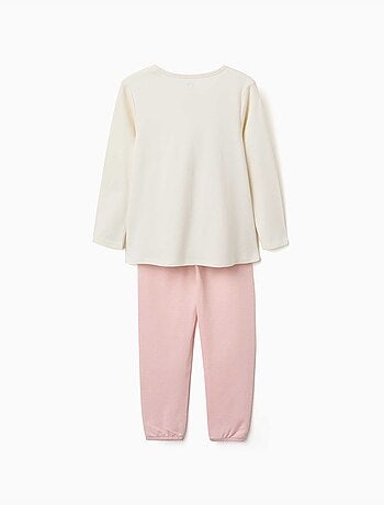 Pijama de manga larga de algodón con máscara acolchado