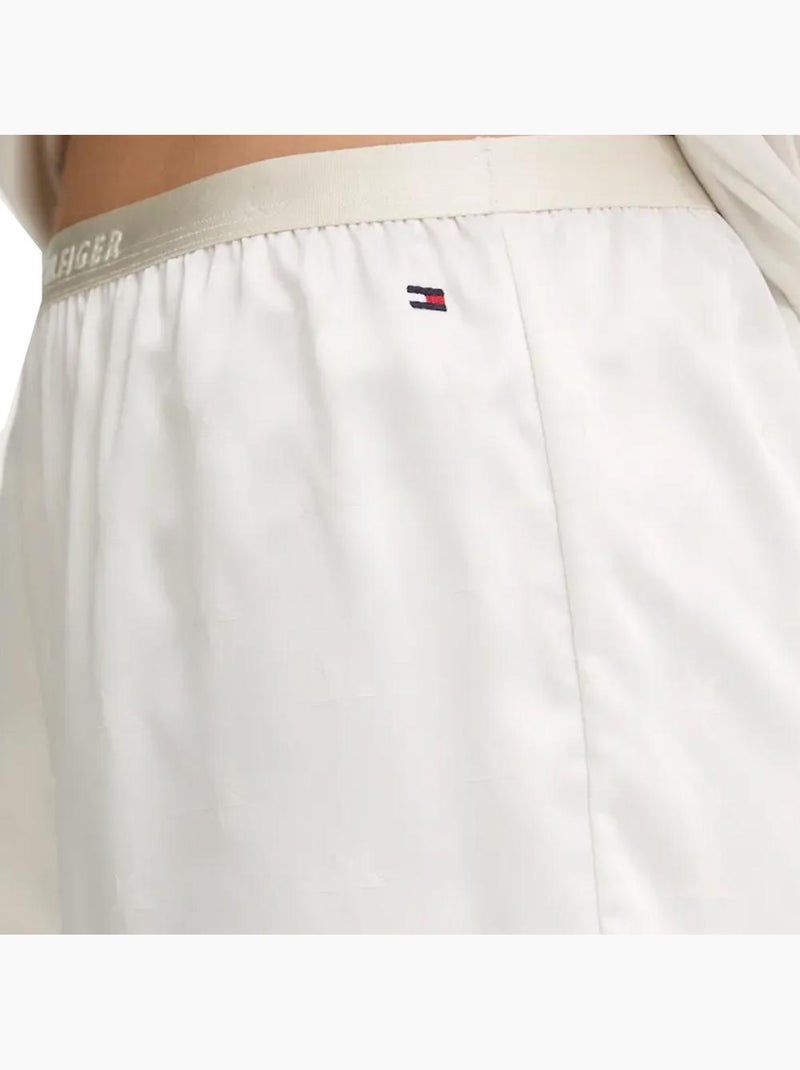 Pijama de Mujer Tommy Hilfiger con Top y Cinta para el Pelo Color Crudo - Kiabi