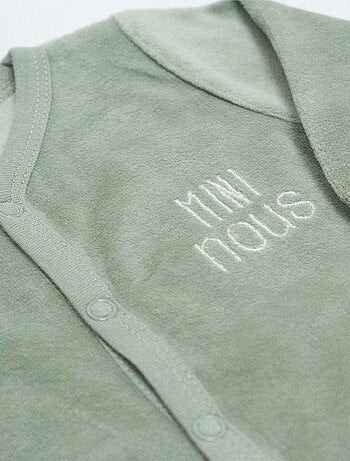 Pijama de nacimiento con apertura delantera