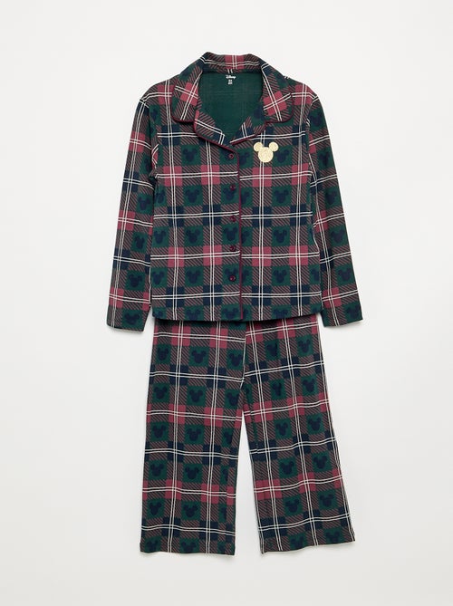Pijama de Navidad "Disney" "Mickey" de 2 piezas - Chaqueta + pantalón - Kiabi