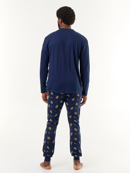 Pijama de Navidad 'Grinch' camiseta + pantalón - 2 piezas - Kiabi