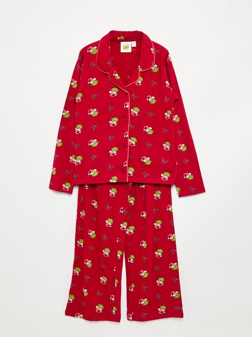 Pijama de Navidad 'Grinch' de 2 piezas - camisa + pantalón - Kiabi