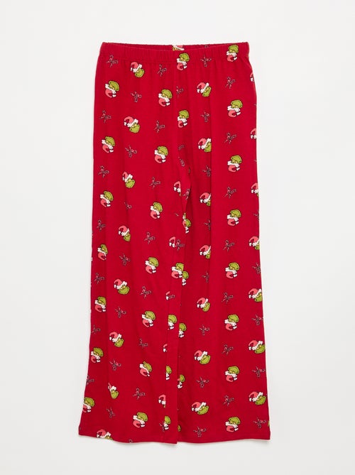 Pijama de Navidad 'Grinch' de 2 piezas - camisa + pantalón - Kiabi