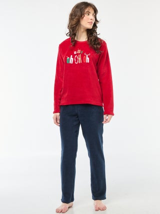 Pijama de Navidad polar - 2 piezas