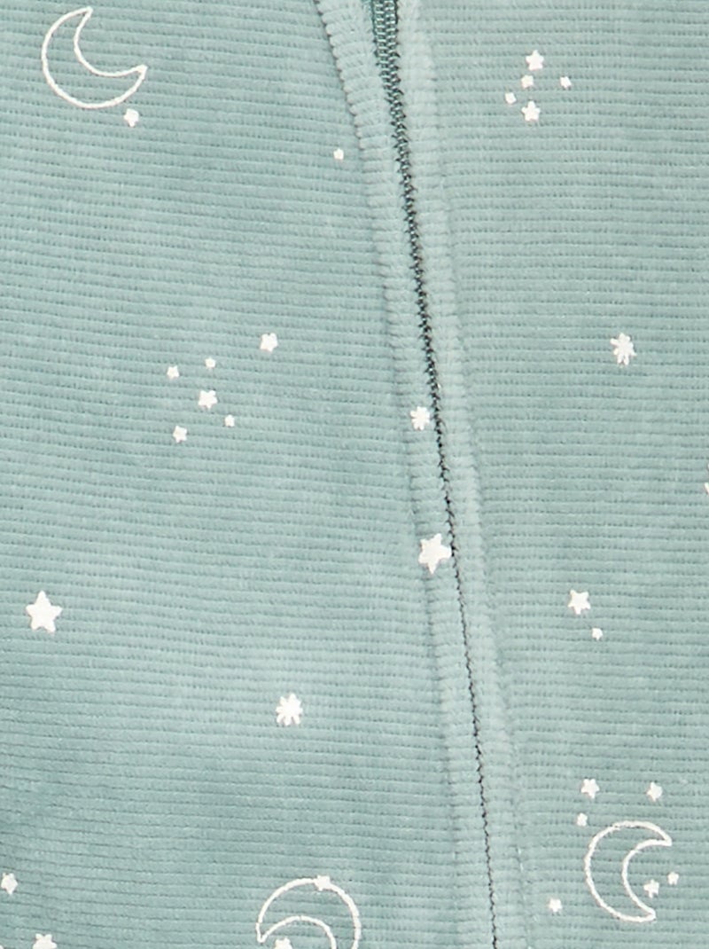 Pijama de pana para dormir bien Azul - Kiabi