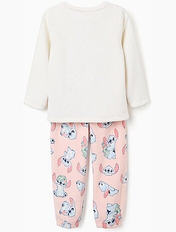 Pijama de polar coral con estampado de stitch