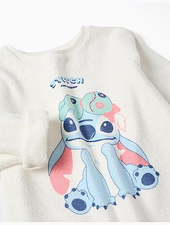 Pijama de polar coral con estampado de stitch