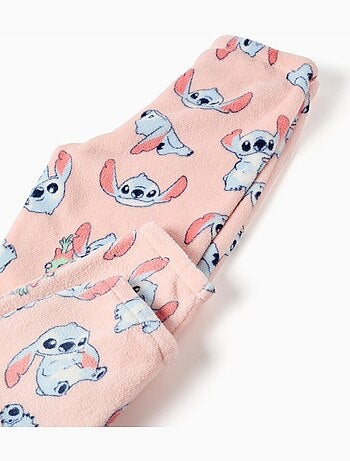 Pijama de polar coral con estampado de stitch