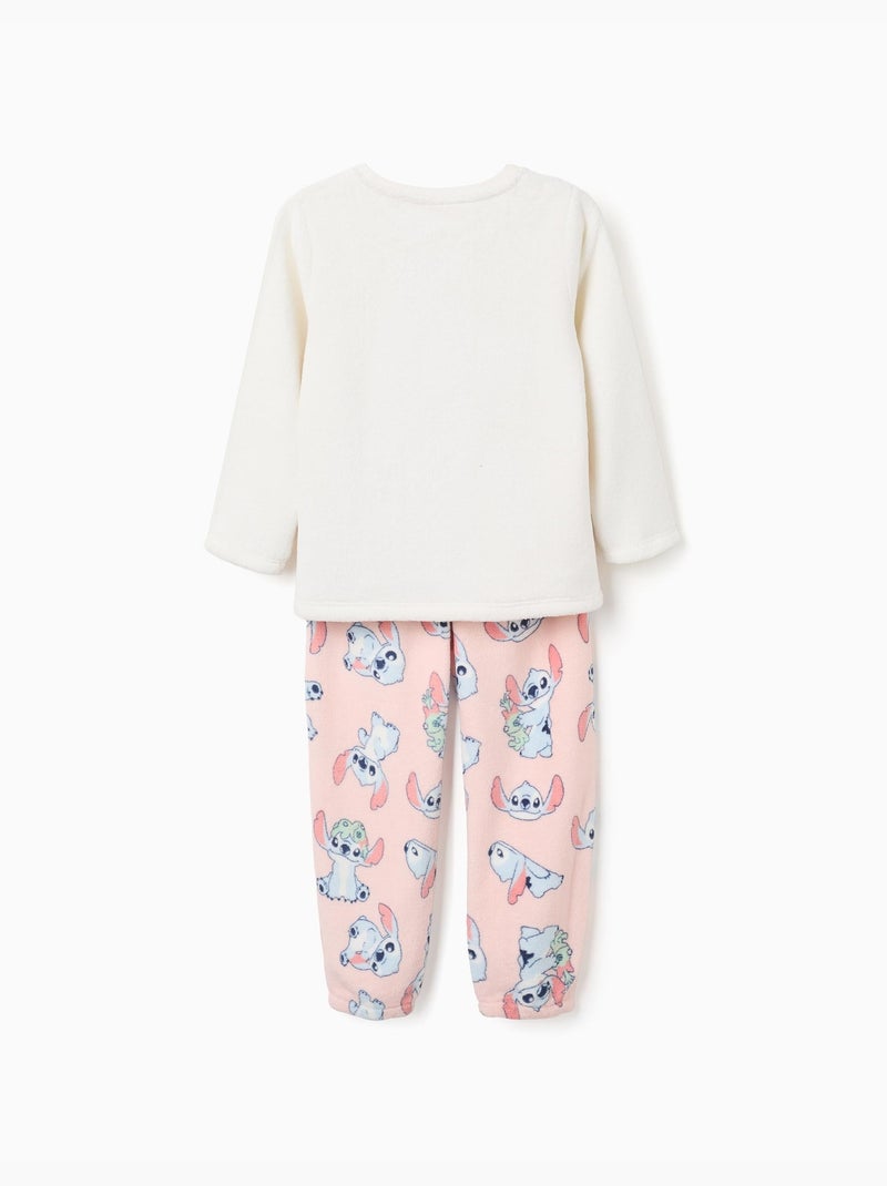 Pijama de polar coral con estampado de stitch Blanco - Kiabi
