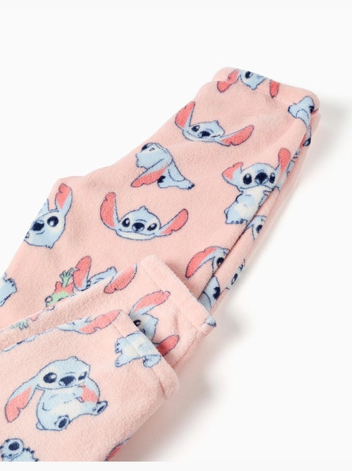 Pijama de polar coral con estampado de stitch - Kiabi