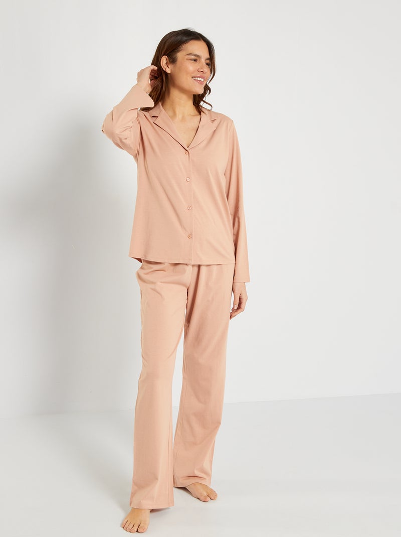 Pijama de punto  - 2 piezas ROSA - Kiabi