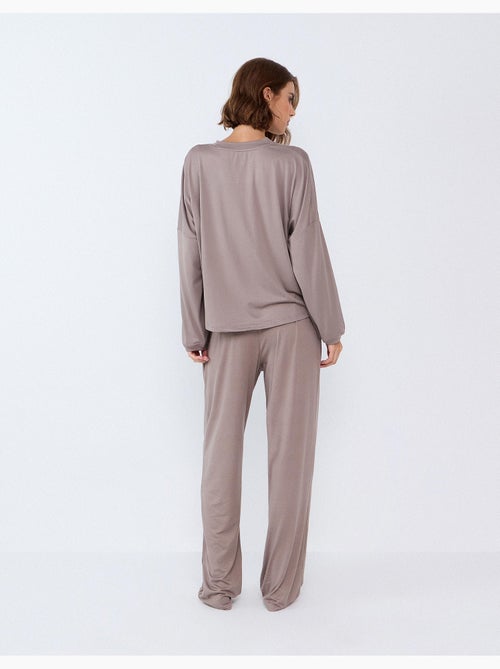 Pijama de punto a rayas, mo fashion - Kiabi Pijama de punto a rayas, mo fashion - Kiabi