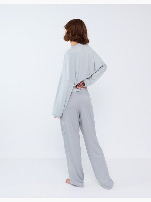Pijama de punto a rayas, mo fashion - Kiabi Pijama de punto a rayas, mo fashion - Kiabi