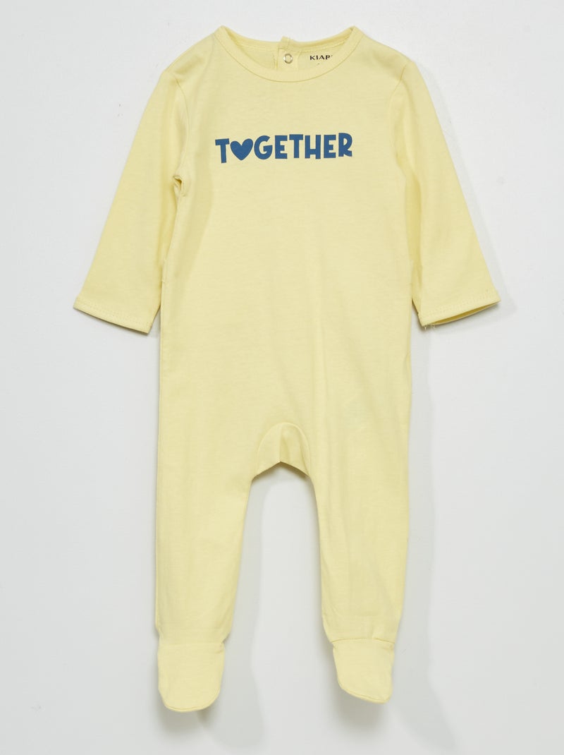 Pijama de punto AMARILLO - Kiabi