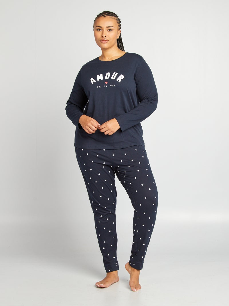 Pijama de punto AZUL - Kiabi