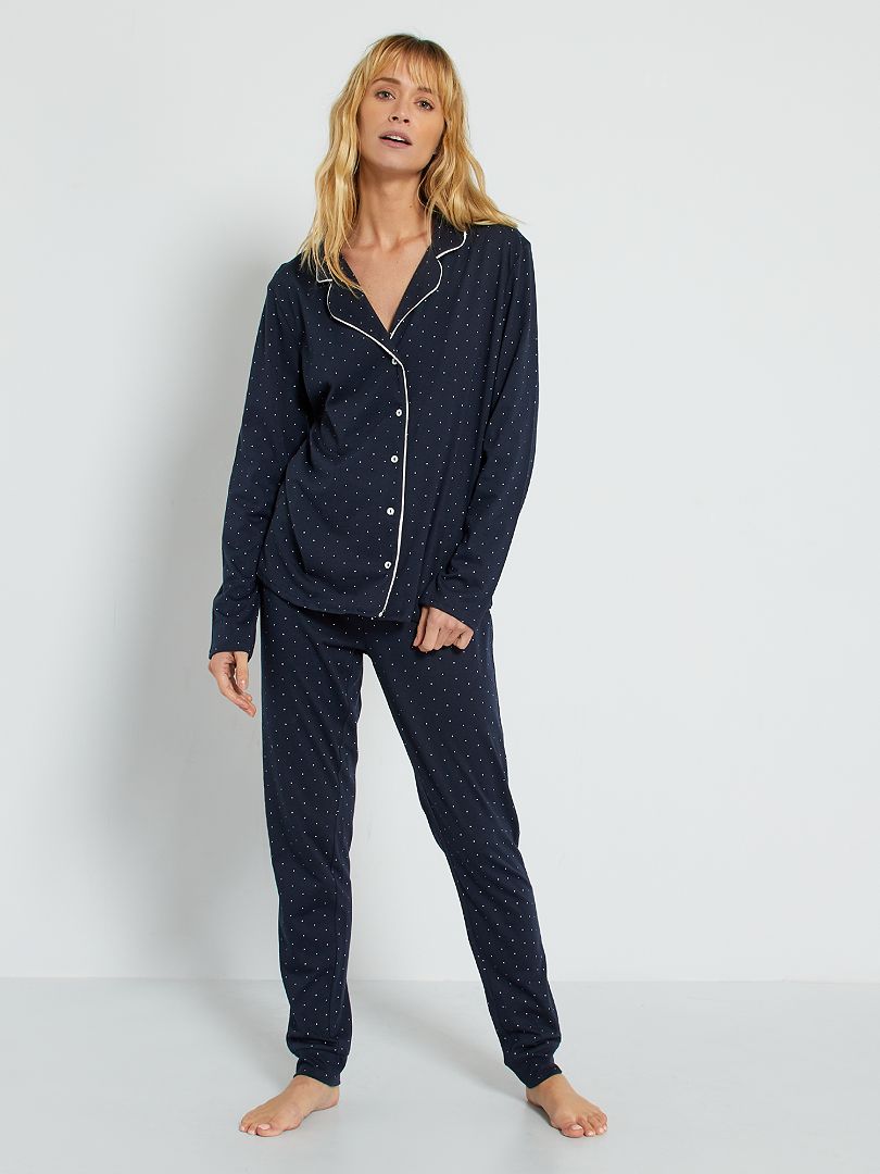 Pijama de punto AZUL - Kiabi