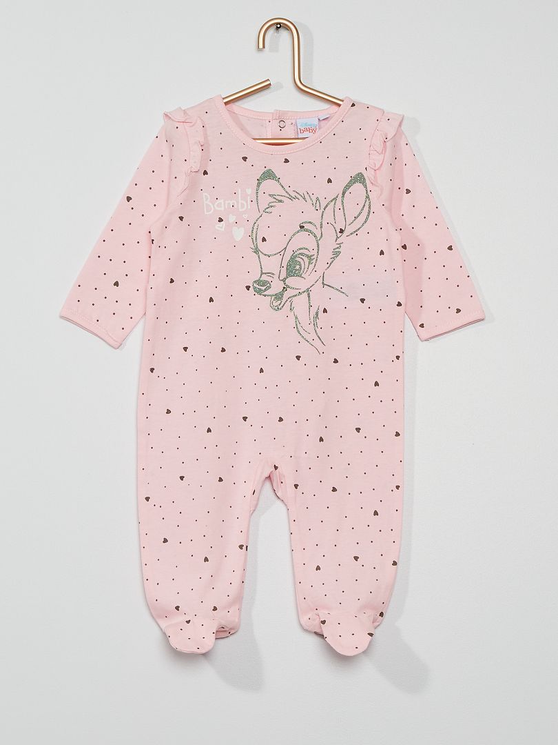 Pijama de punto 'Bambi' rosa - Kiabi