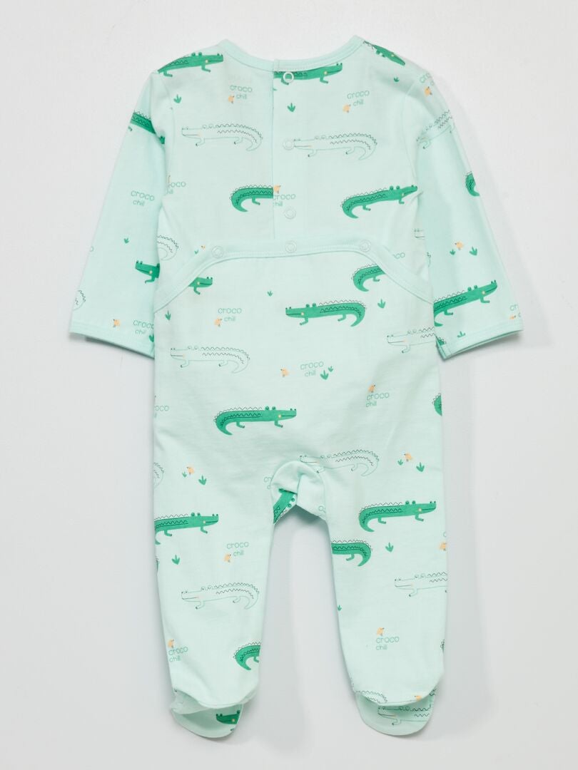 Pijama de punto con estampado AZUL - Kiabi