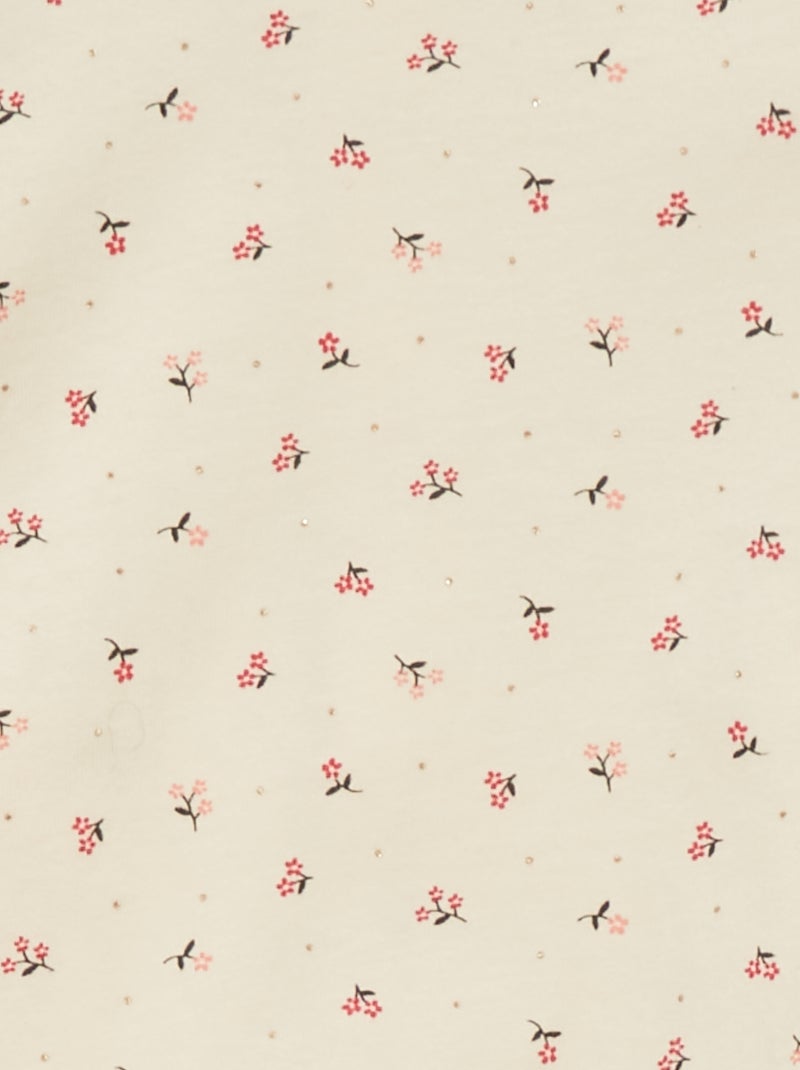 Pijama de punto con estampado BLANCO - Kiabi
