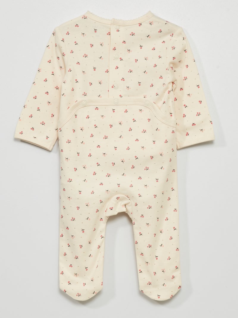 Pijama de punto con estampado BLANCO - Kiabi