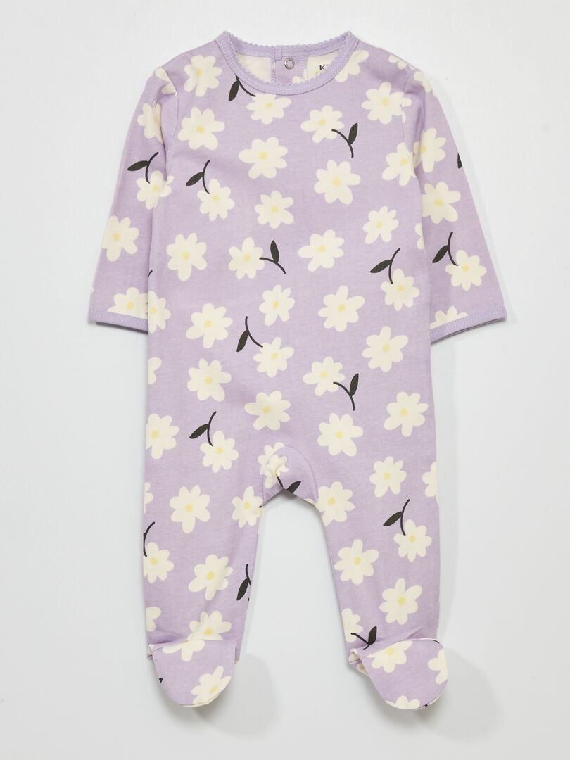 Pijama de punto con estampado PURPURA - Kiabi