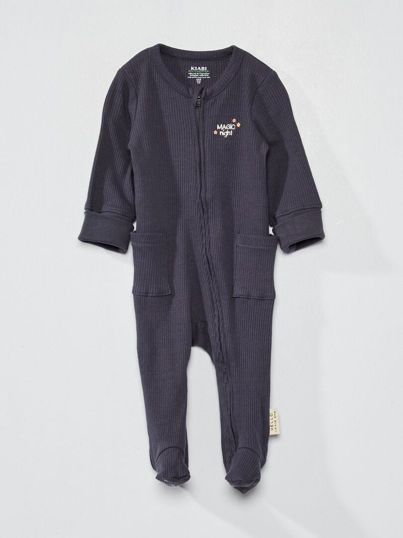 Pijama de punto de canalé PURPURA - Kiabi