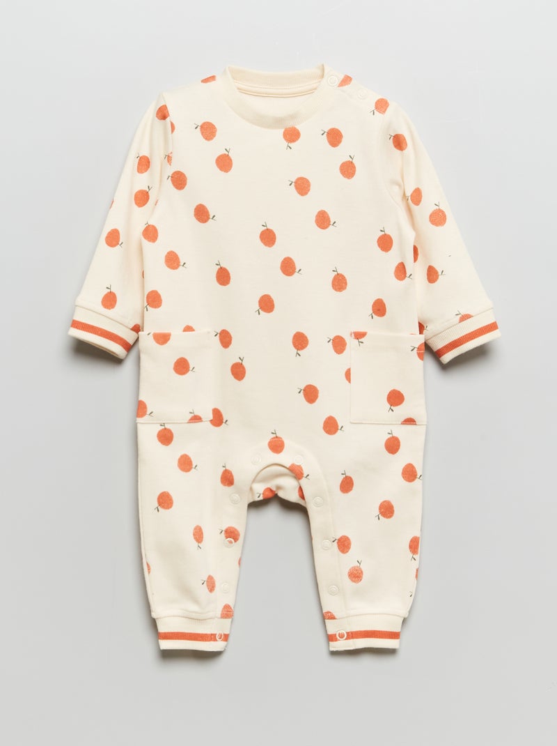 Pijama de punto estampado BLANCO - Kiabi