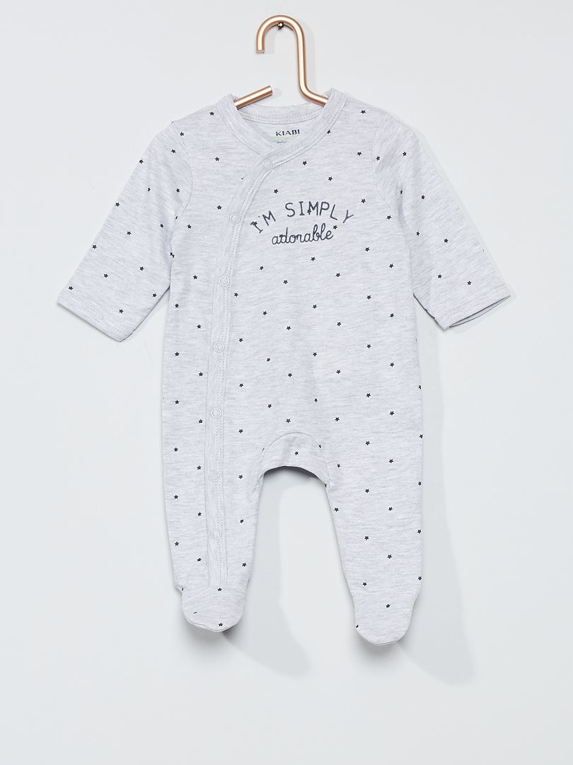 Pijama de punto GRIS - Kiabi