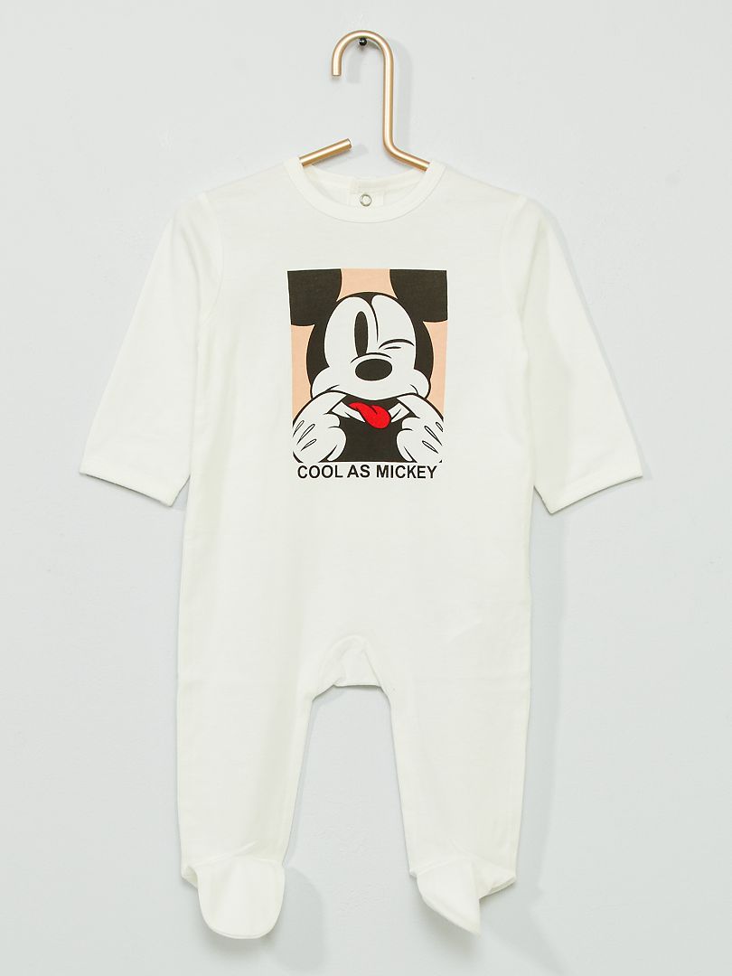 Pijama de punto 'Mickey' BLANCO - Kiabi