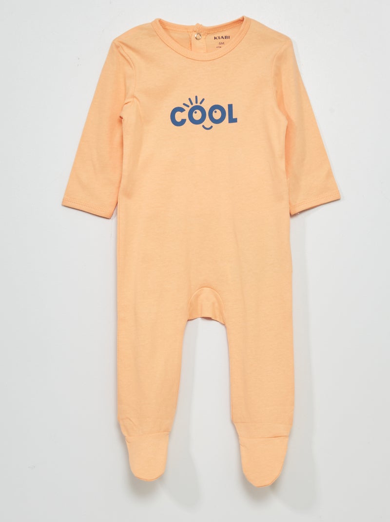 Pijama de punto NARANJA - Kiabi