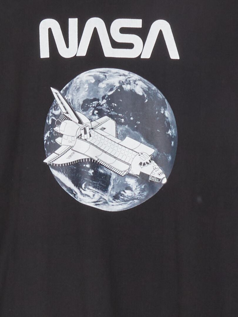 Pijama de punto 'NASA' negro - Kiabi
