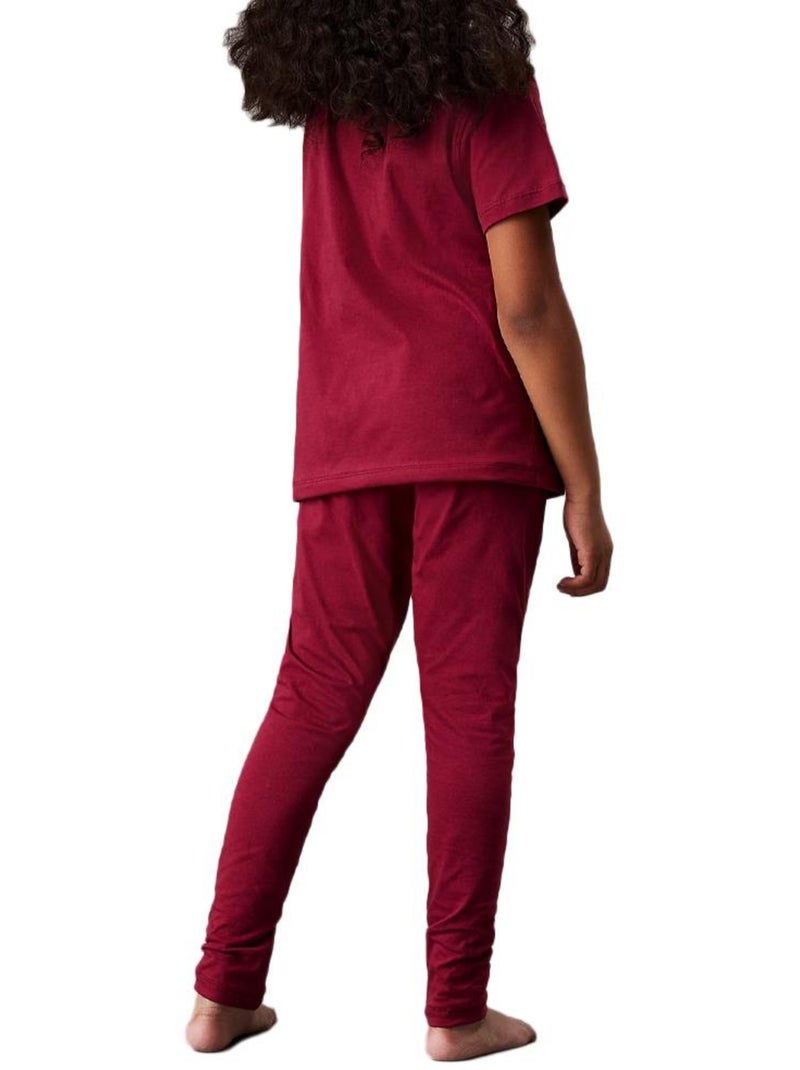 Pijama de Punto para Niña Calvin Klein Jeans Rojo - Kiabi
