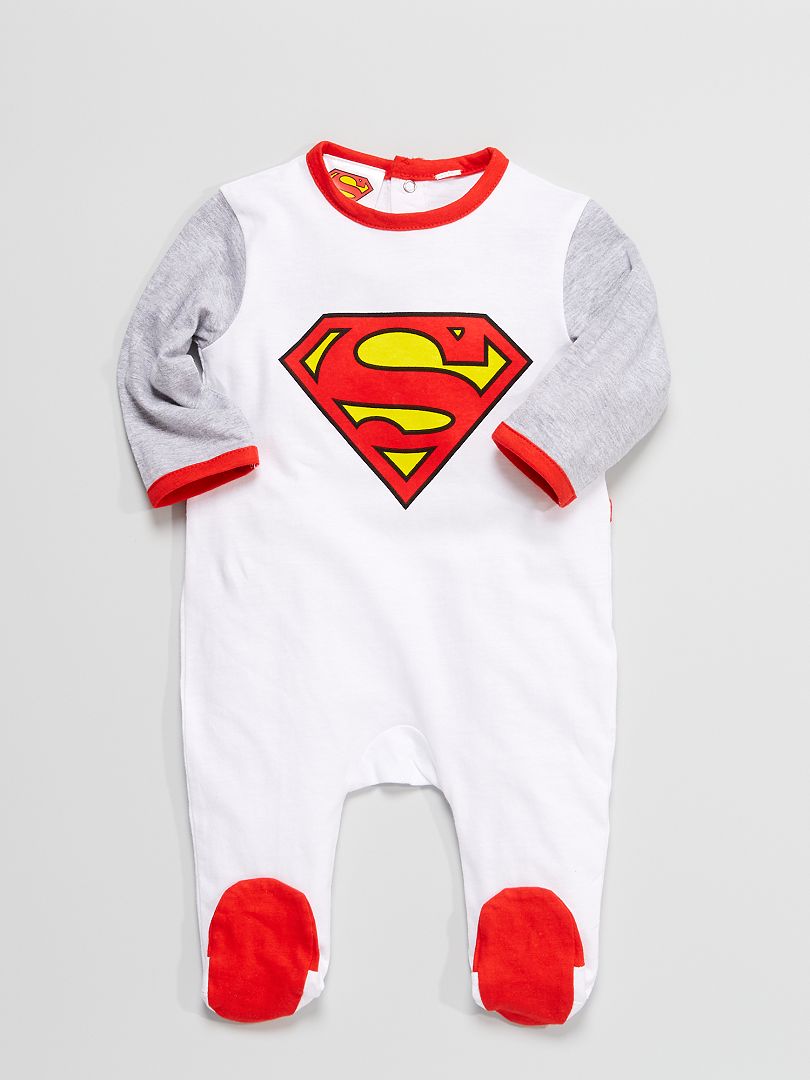 Mansión chatarra Prescribir Pijama de punto 'Superman' - blanco - Kiabi - 12.00€