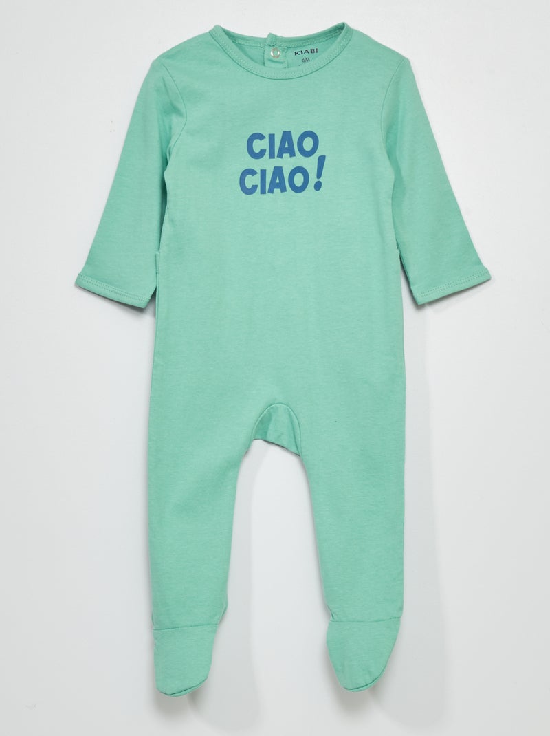 Pijama de punto VERDE - Kiabi