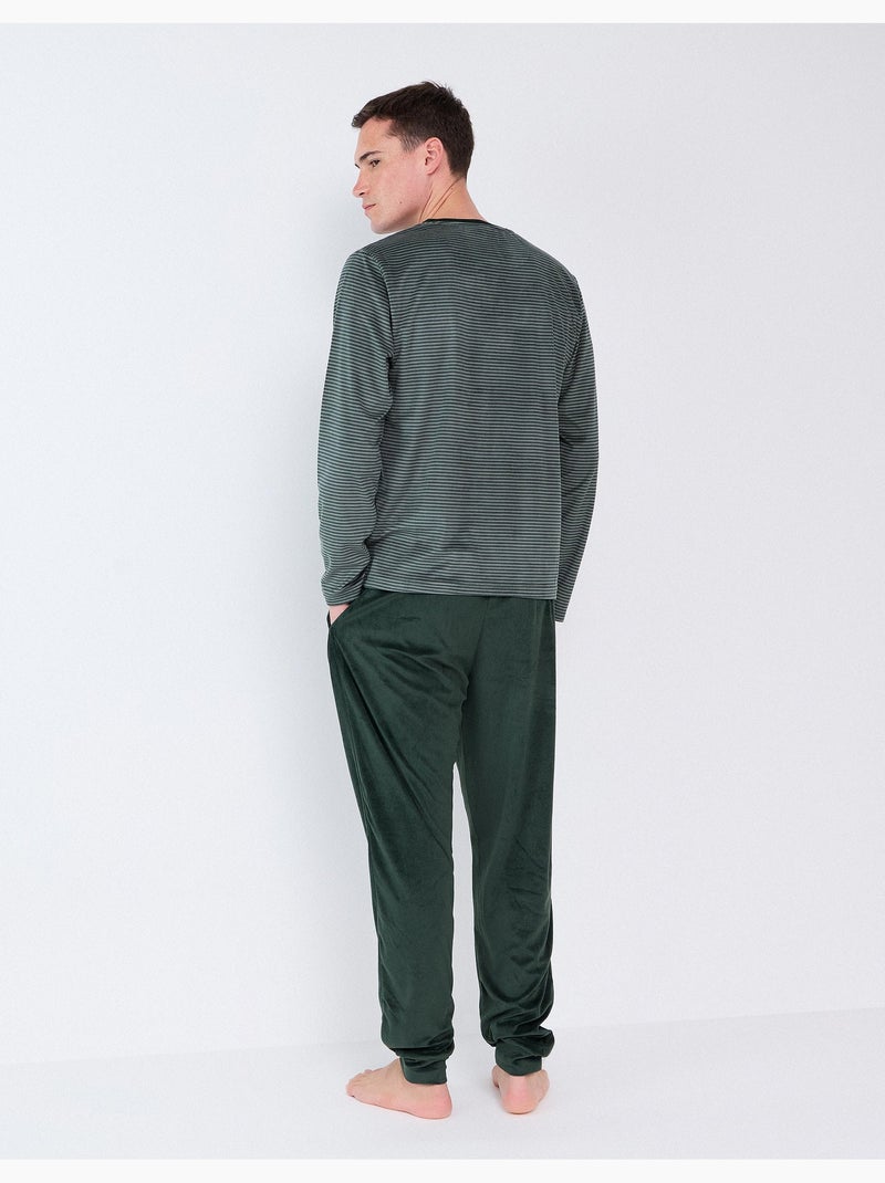 Pijama de rayas, mo fashion Verde - Kiabi