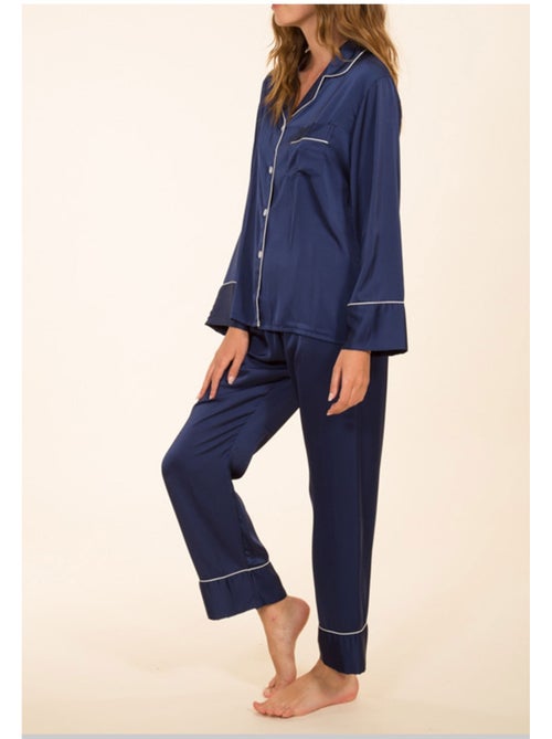 Pijama de satén fluido Kebello - Kiabi