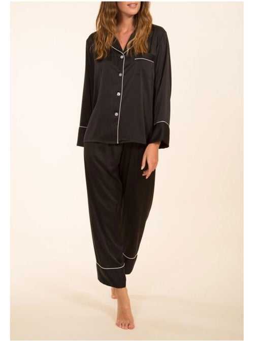 Pijama de satén fluido Kebello - Kiabi Pijama de satén fluido Kebello - Kiabi