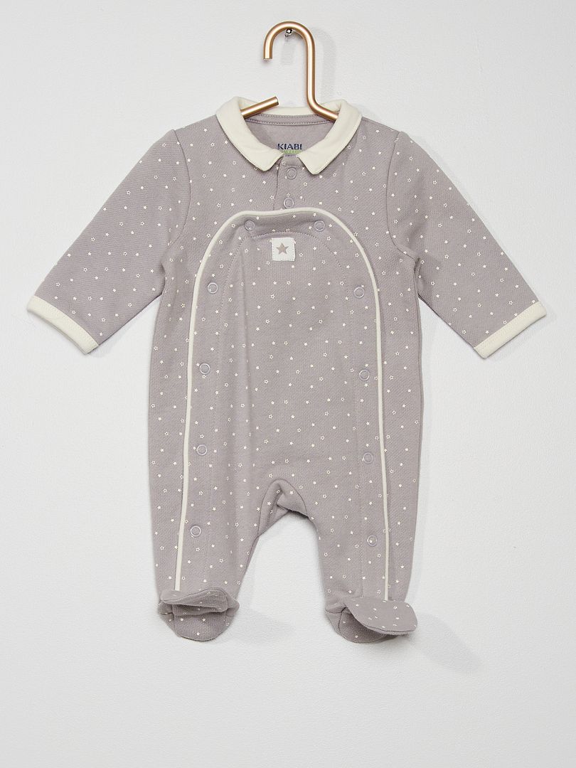 Pijama de tejido de chándal GRIS - Kiabi