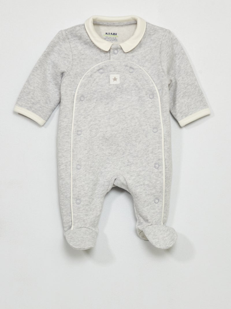 Pijama de tejido de chándal GRIS - Kiabi