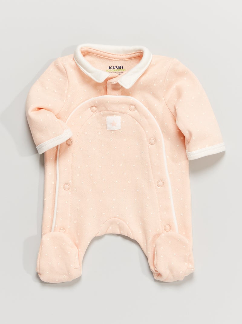 Pijama de tejido de chándal ROSA - Kiabi