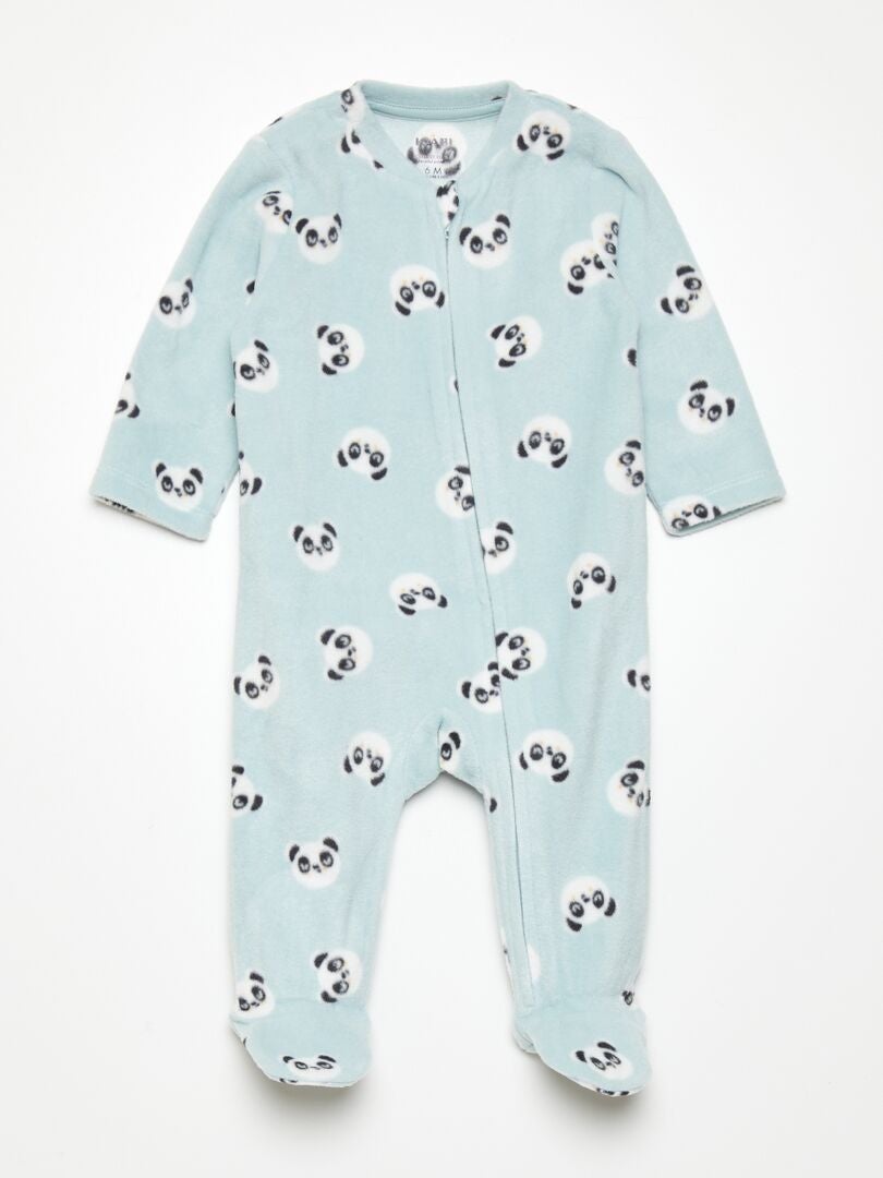 Pijama de tejido polar AZUL - Kiabi