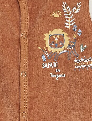 Pijama de tejido polar con pies