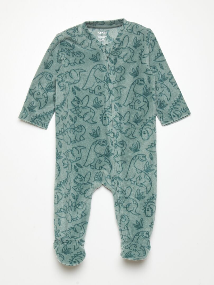 Pijama de tejido polar VERDE - Kiabi