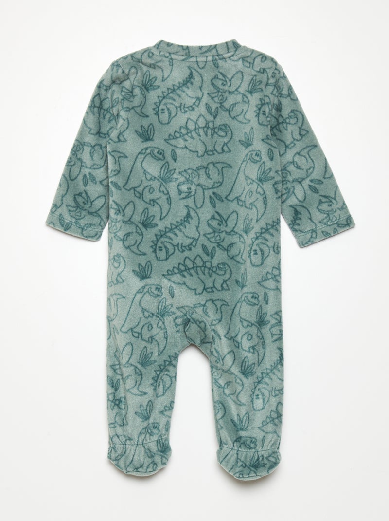 Pijama de tejido polar VERDE - Kiabi