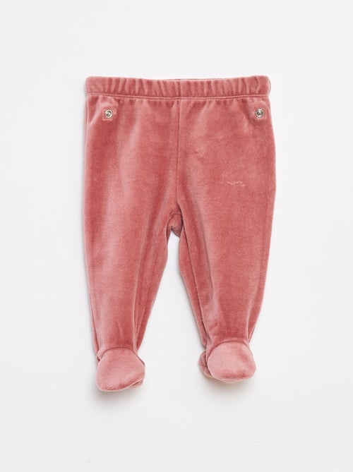 Pijama de terciopelo - 2 piezas - Kiabi