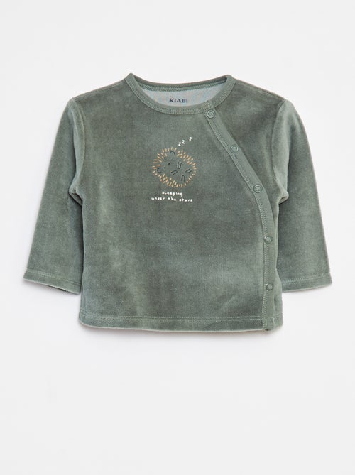 Pijama de terciopelo - 2 piezas - Kiabi