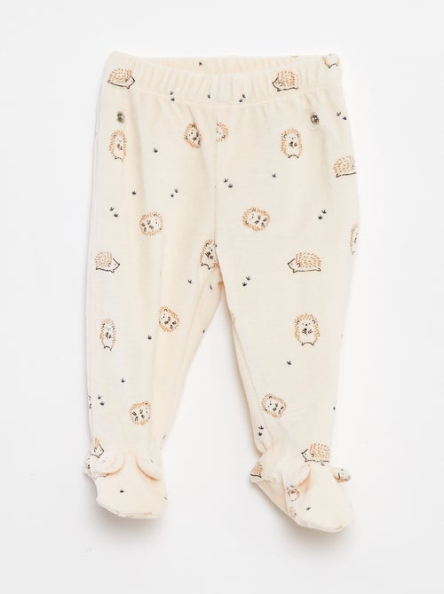 Pijama de terciopelo - 2 piezas - Kiabi