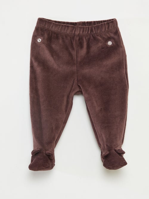 Pijama de terciopelo - 2 piezas - Kiabi