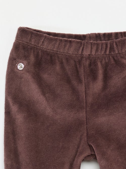 Pijama de terciopelo - 2 piezas - Kiabi