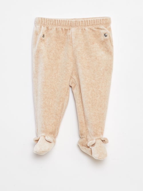 Pijama de terciopelo - 2 piezas - Kiabi